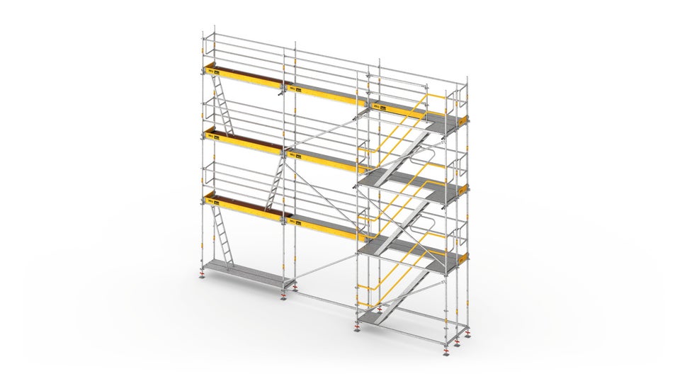 Schodiště PERI UP s šířkou 67 cm