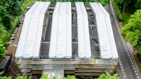 PERI UP Flex-ställningar med LGS 75-fodral.