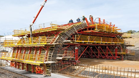 Ochranné mříže lze použít také v kombinaci s bedněním PERI.